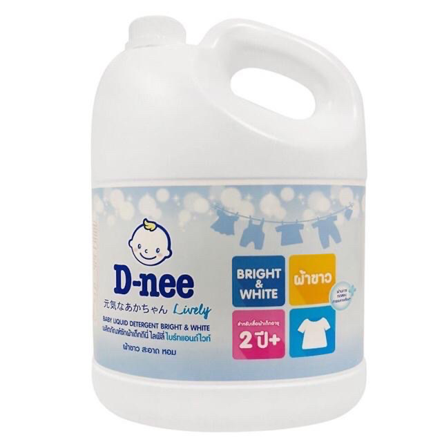 Dung Dịch Giặt Quần Áo Cho Bé D-Nee - Chai 3000ml (Trắng)