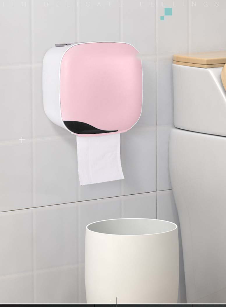 Hộp đựng giấy nhà vệ sinh đa năng dán tường giao màu ngẫu nhiên