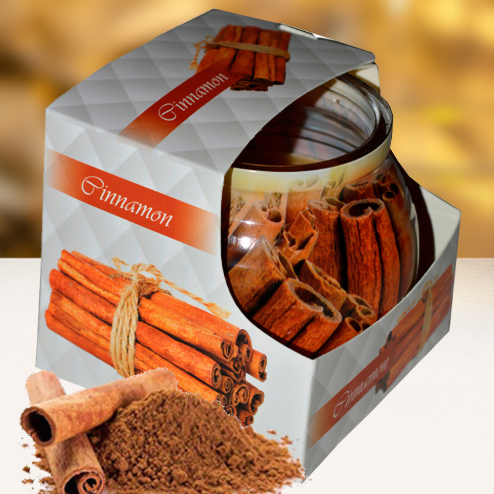 Ly nến thơm tinh dầu Admit Cinnamon 85g QT04539 - hương quế