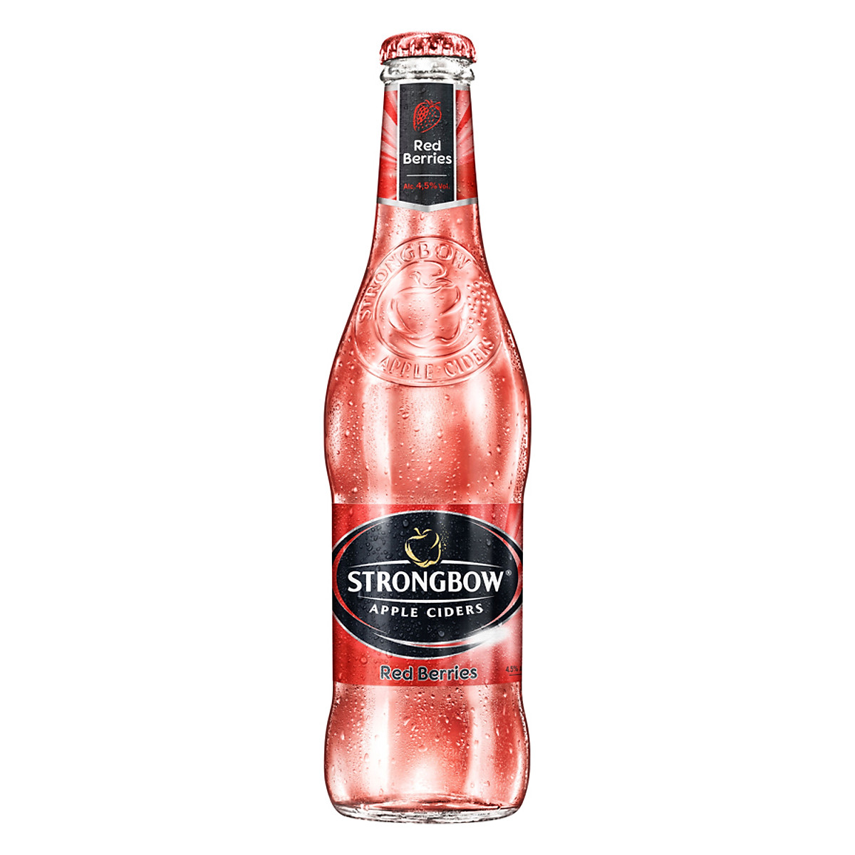 Nước táo lên men Strongbow dâu đỏ 330mL Thùng 24 chai
