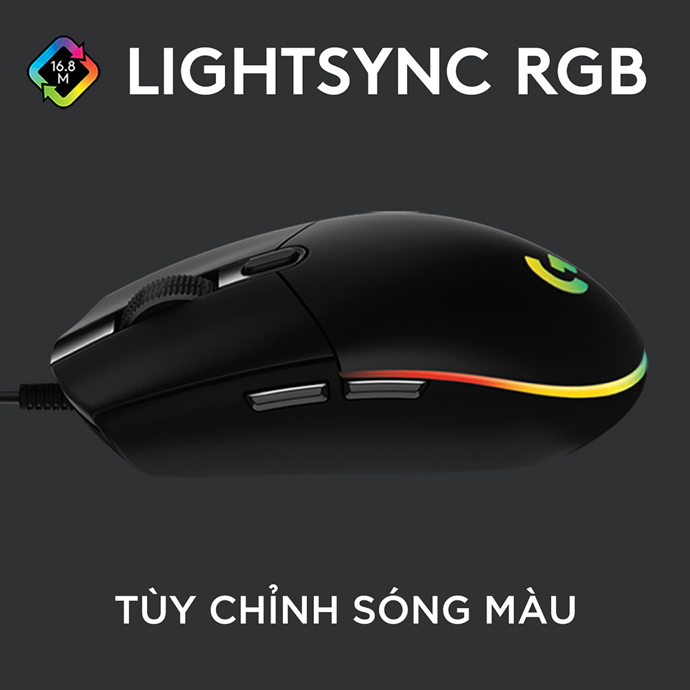 Chuột Gaming Logitech G102 Gen 2 Lightsync - Hàng Chính Hãng