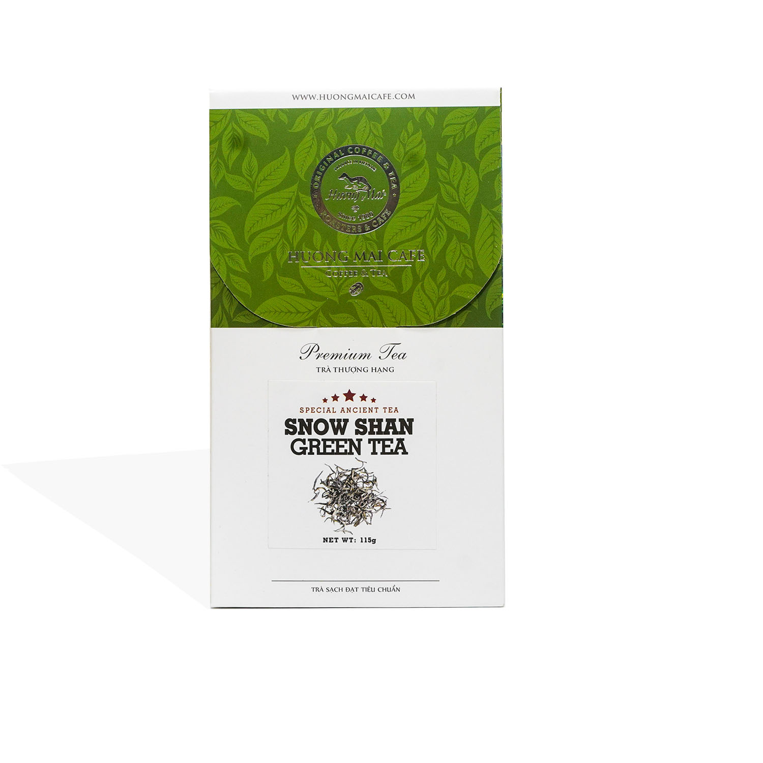 Trà San Tuyết Suối Giàng Thượng Hạng Hương Mai Cafe Premium Snow Shan Green Tea - 100% Lá Trà Non Tươi Sạch Trồng Trong Môi Trường Núi Cao 115g