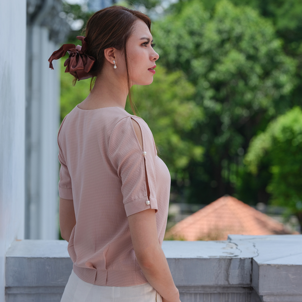 Áo Kiểu Nữ Đẹp Áo Xẻ Tay Thời trang thiết kế Hity TOP127