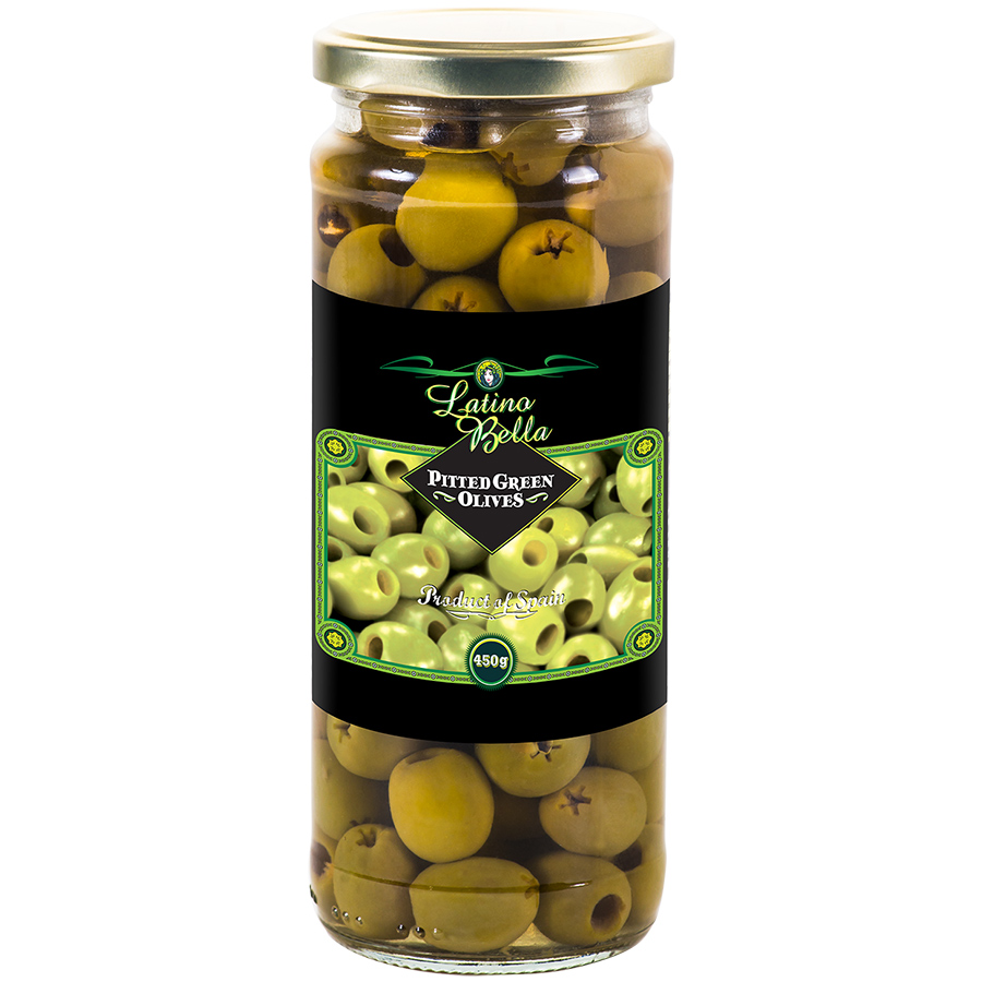Olive Latino Bella Xanh Không Hạt 450G