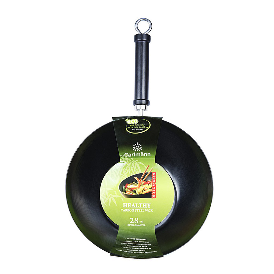 Chảo thép carbon Carmann CD siêu bền chắc 30 cm CM008297