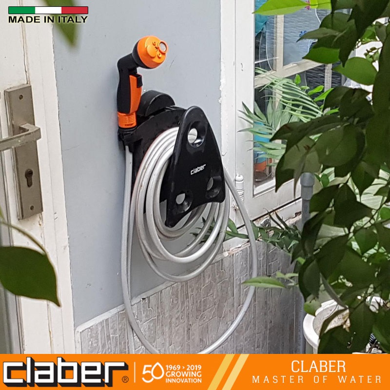 Bộ Vòi Tưới Cây Ban Công Claber Mini-set Balcony 9031, loại 10 mét, vòi xịt đa năng 4 chế độ kèm 2 khớp nối nhanh, 1 đầu nối vòi nước