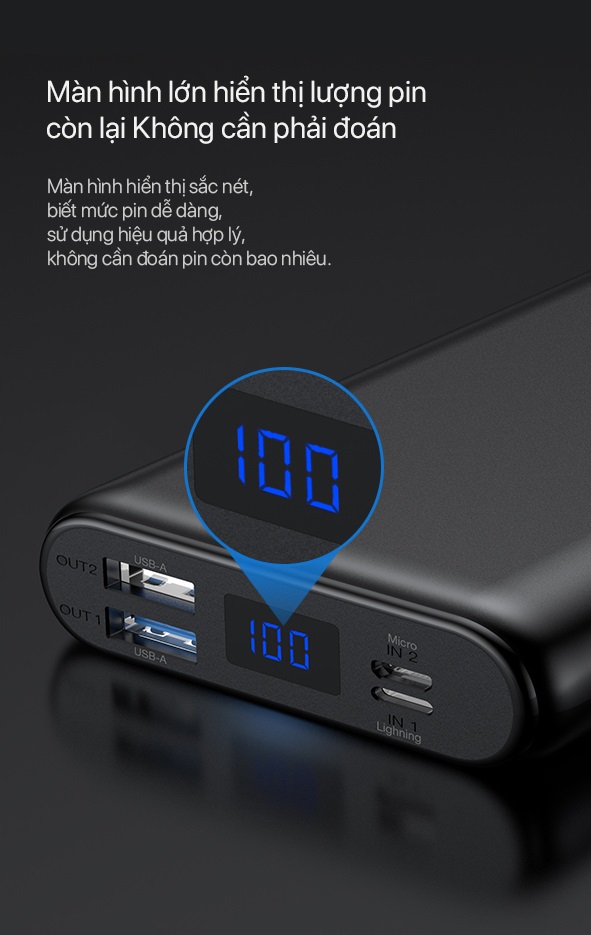 Sạc Dự phòng Vivan VPB-H20S 20000mAh