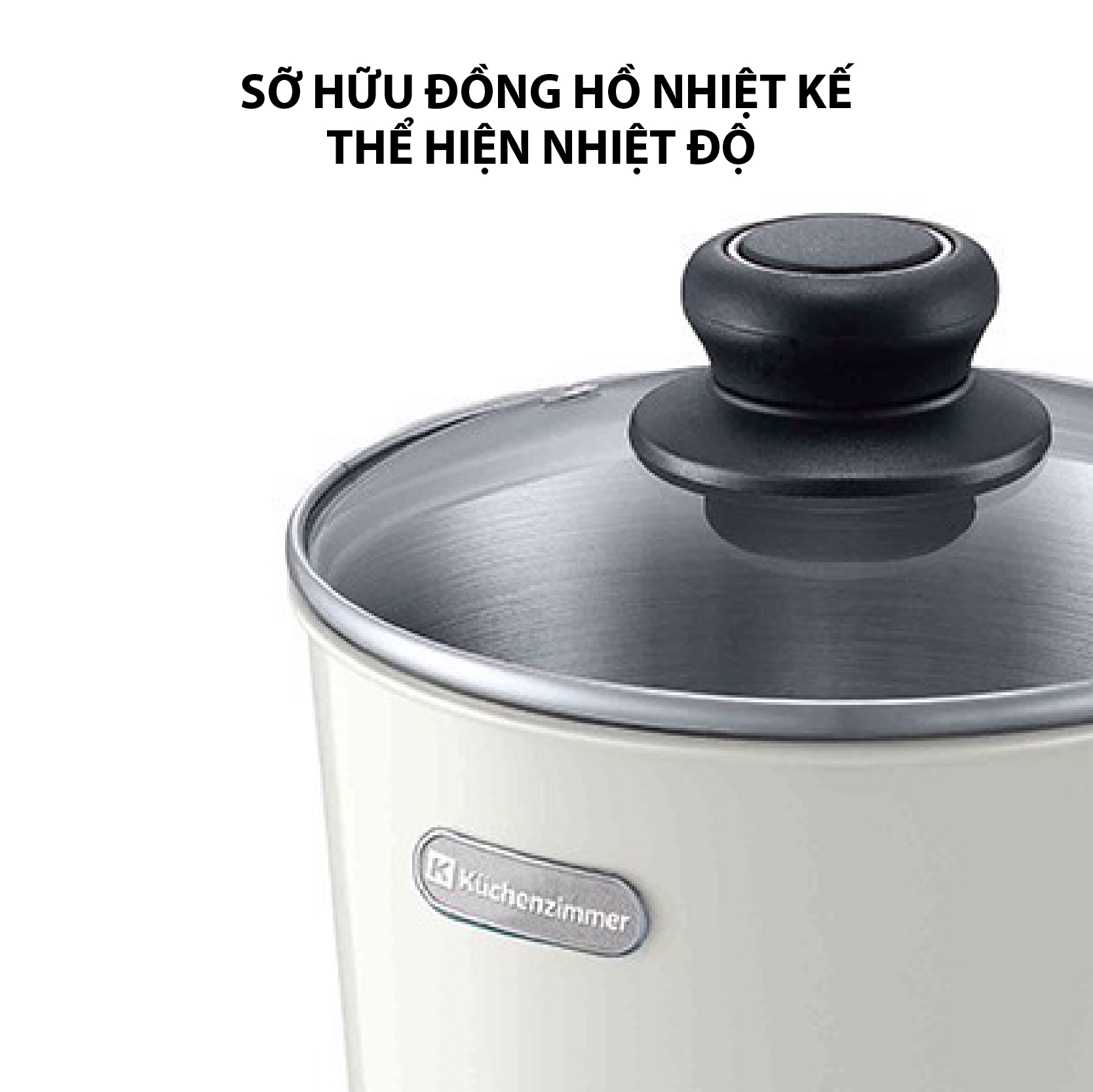 Ca Nấu Đa Năng Kuchenzimmer 3000211 (1L) - Trắng - Hàng chính hãng