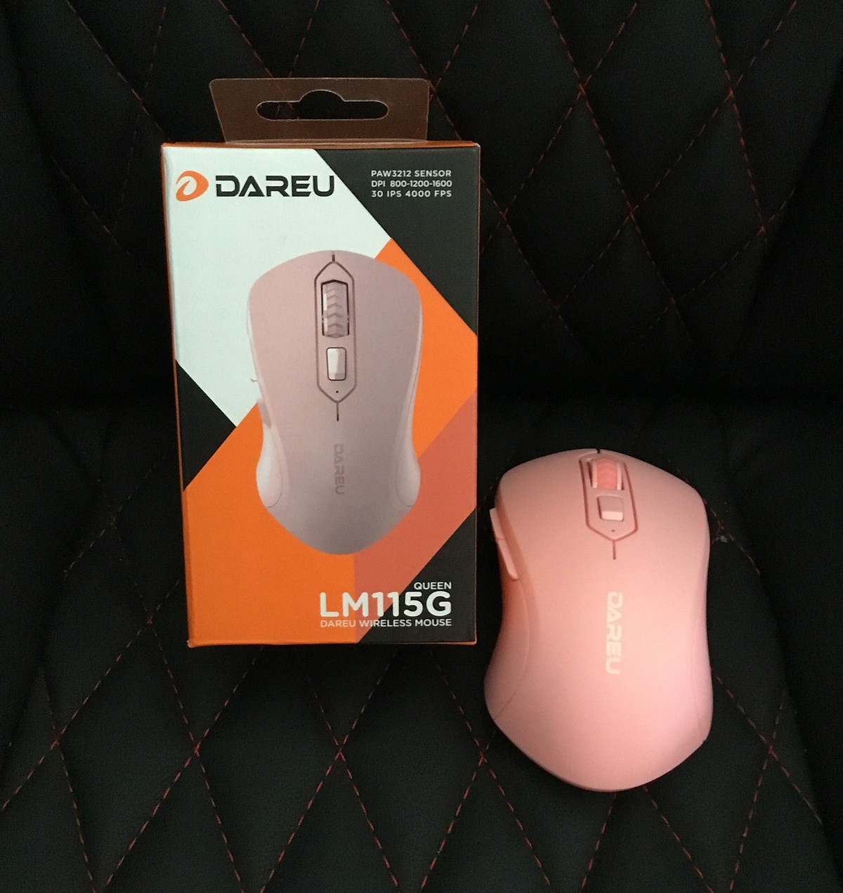 Chuột chơi game Dare U LM115G Pink - Hàng chính hãng