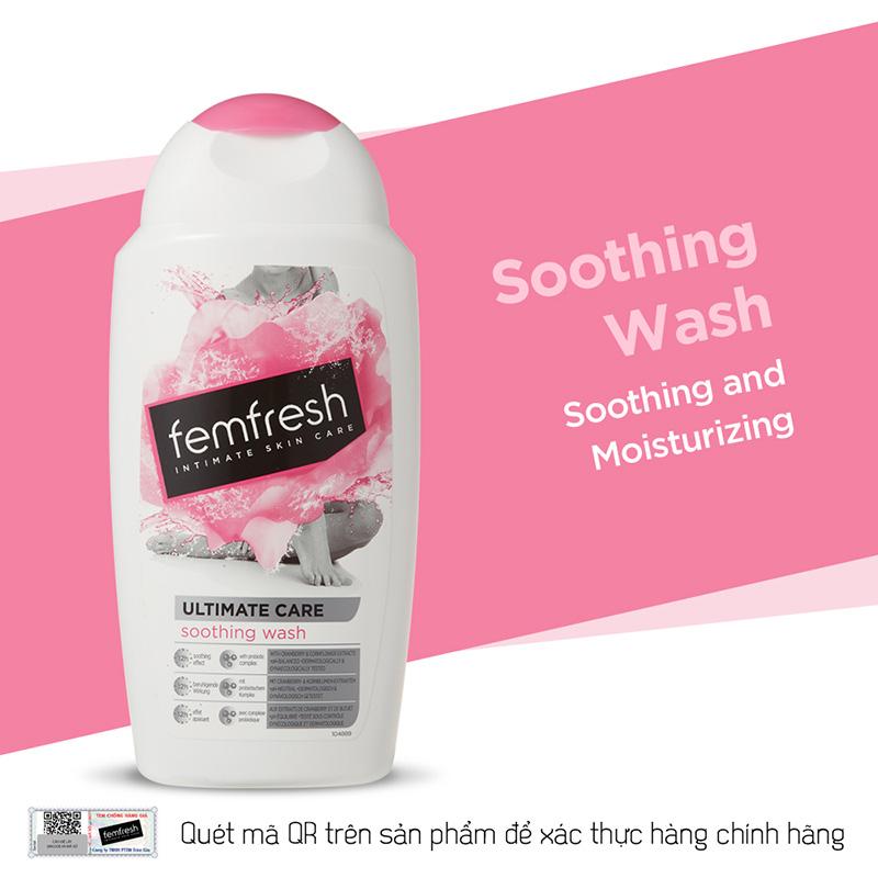 Dung dịch vệ sinh Anh Femfresh soothing wash giúp làm sạch sẽ, thơm mát, ngăn ngừa viêm, ngứa, nấm phụ khoa - QuaTangMe Extaste