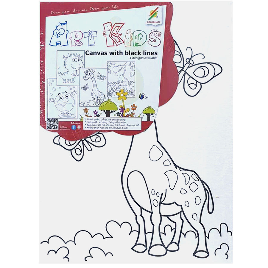 Khung tranh vẽ có hình Colormate - CM-CAWBL01