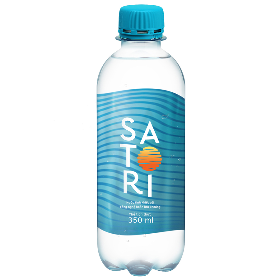 Thùng 24 chai nước tinh khiết Satori 350ml