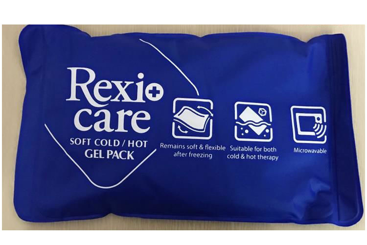 Túi Chườm Gel Hot/ Cold R&R Rexi Care giúp Giảm Đau,Hạ Sốt size nhỏ 28.5cm x 11.5cm