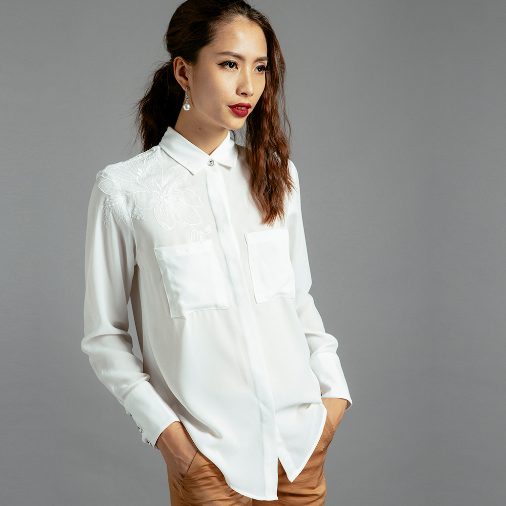 Áo Sơ Mi Áo Thêu 3D Thời trang thiết kế Hity TOP121