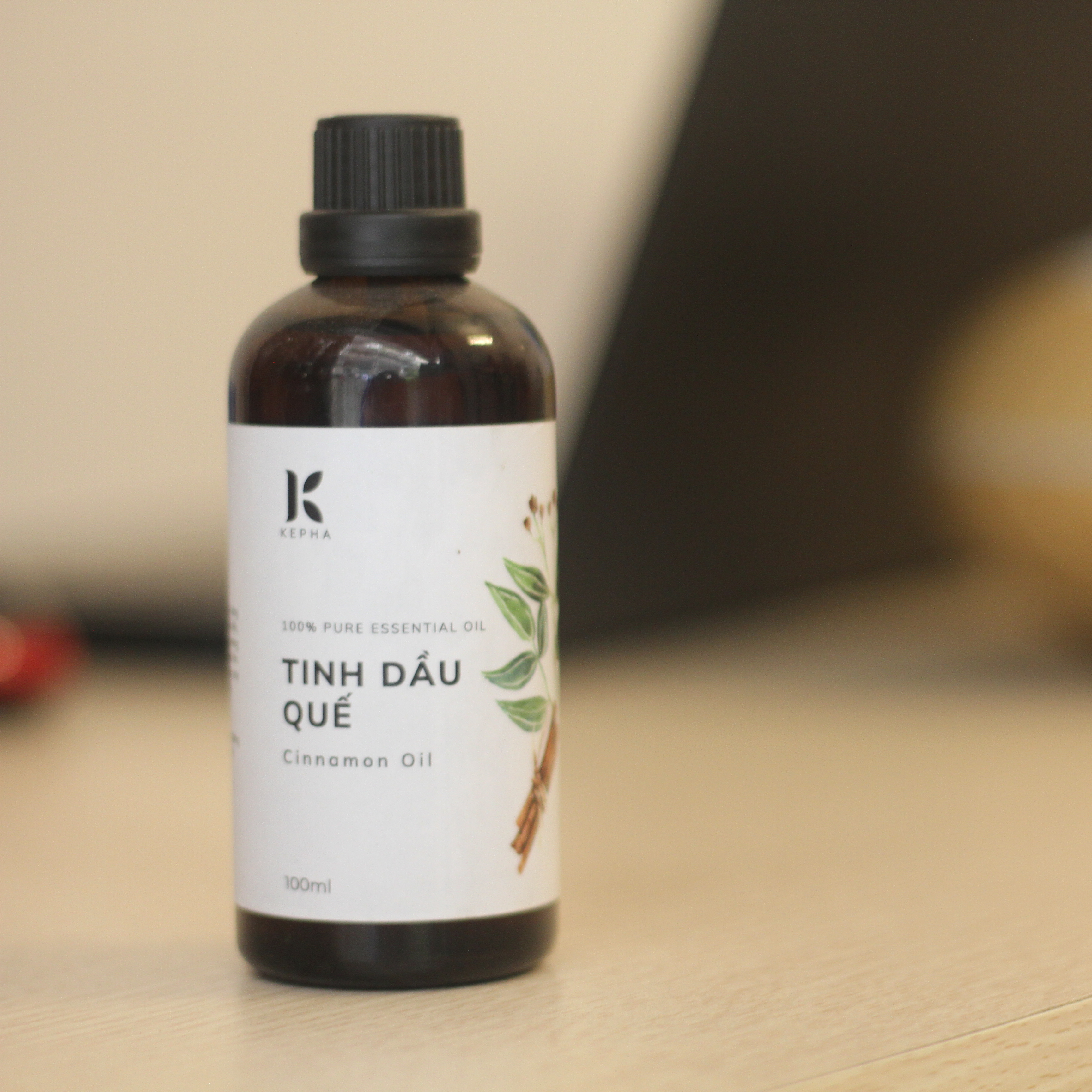 Tinh dầu Quế Kepha 100ml - Cassia Essential oil - Nguyên chất 100% - Khử mùi, lau nhà, làm sạch không khí