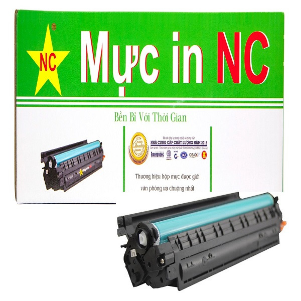 Hộp mực 35a in Đậm, đẹp, bền cao, chinh hãng NC. Là Cartridge, catrich, toner CB435A dùng cho máy in HP p1005, p1006