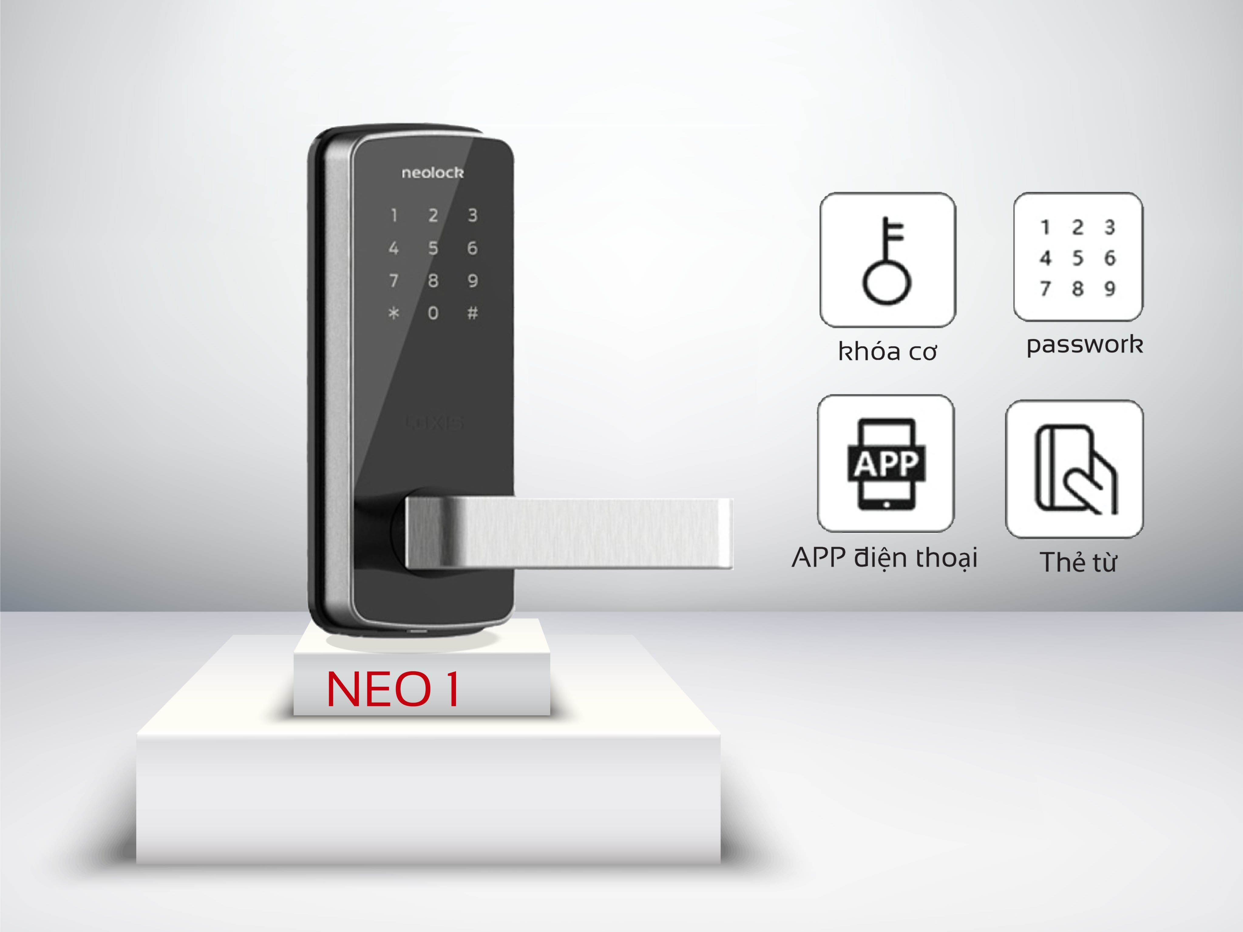 Khóa Cửa Điện Tử Thông Minh Neolock - Neo1