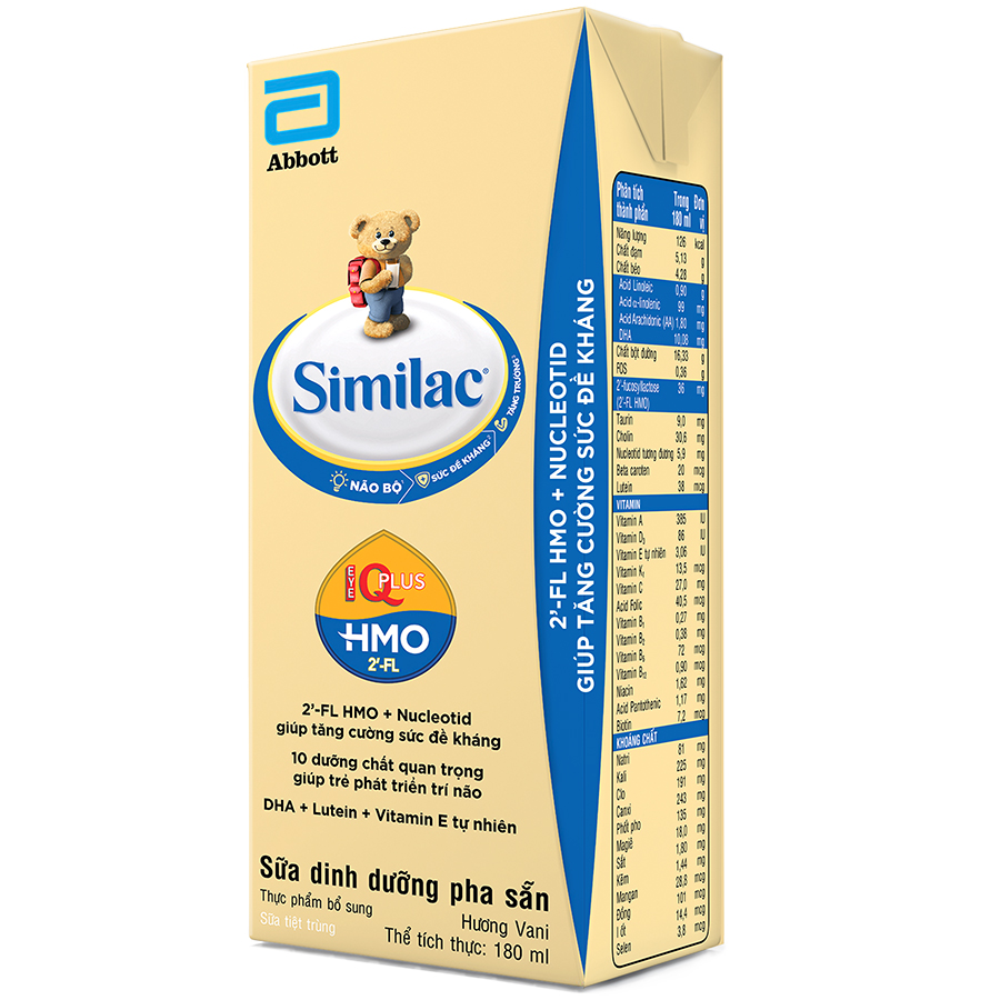 Thùng 48 Hộp Sữa Nước Abbott Similac 180ml cho trẻ từ 1 tuổi