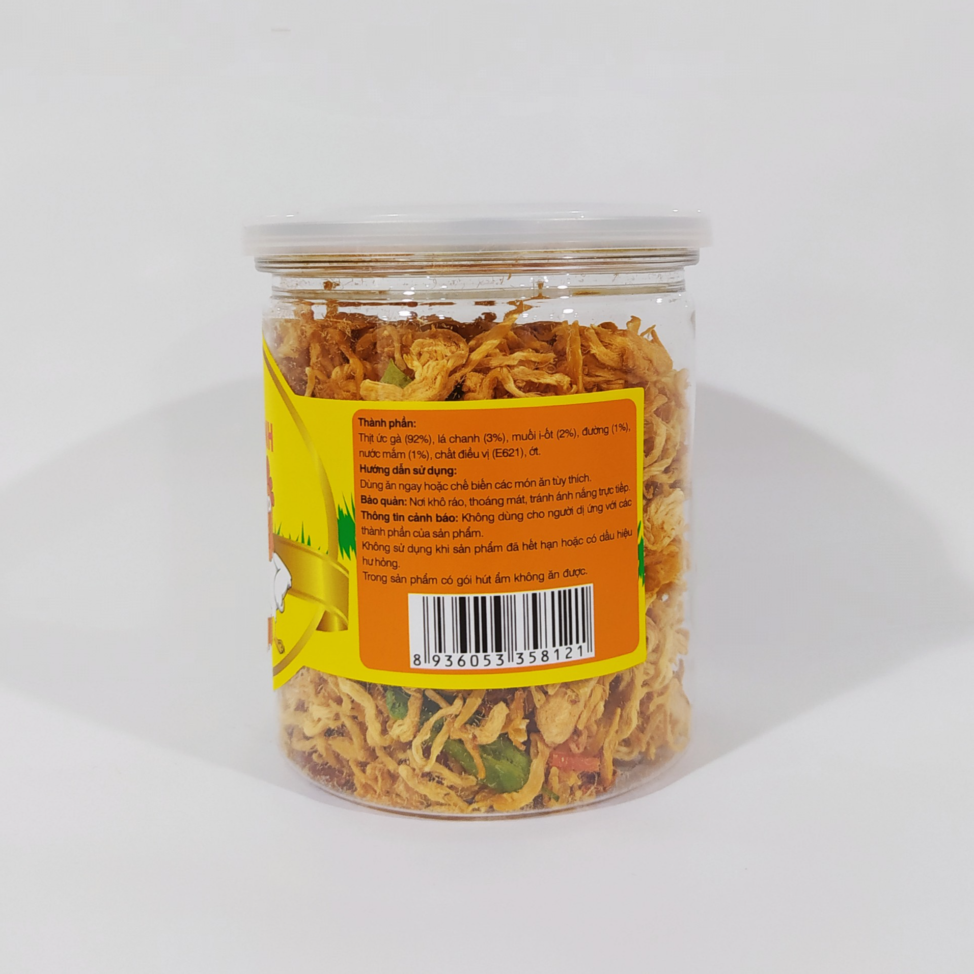 Gà sấy lá chanh Chà Chà - Thảo Nguyên Phát hũ 100g