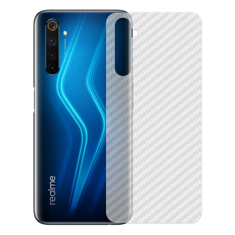 Miếng Dán Mặt Lưng Cacbon Dành Cho Realme 6 Pro- Handtown - Hàng Chính Hãng