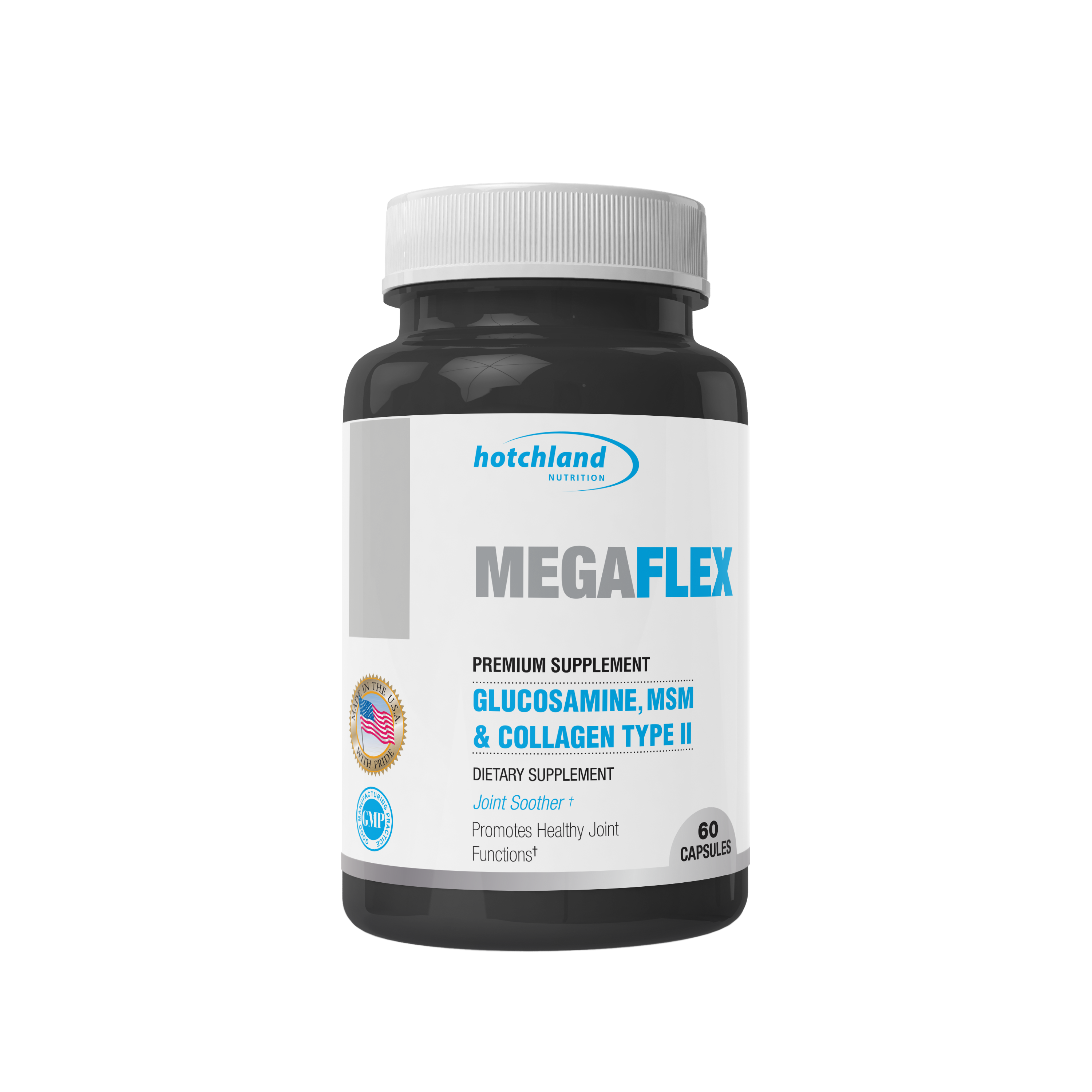 Viên uống xương khớp Glucosamine hỗ trợ tái tạo sụn khớp, giảm sưng đau khớp Mega Flex - Hàng chính hãng Hotchland Nutrition Việt Nam - HL4646