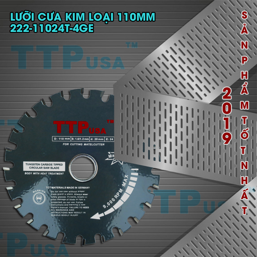 Lưỡi cưa kim loại 110mm 24T TTPusa