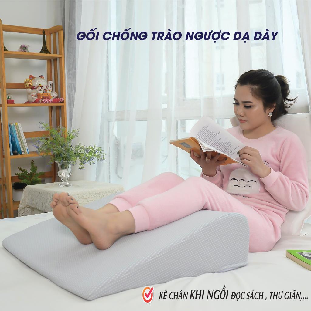 GỐI CHỐNG TRÀO NGƯỢC DẠ DÀY CẢI THIỆN TÌNH TRẠNG TRÀO NGƯỢC YOROKOBI. KÍCH THƯỚC 60X60X16CM. GỐI LÀM GIẢM CHỨNG KHÓ THỞ KHI NGỦ TẠO GIẤC NGỦ SÂU