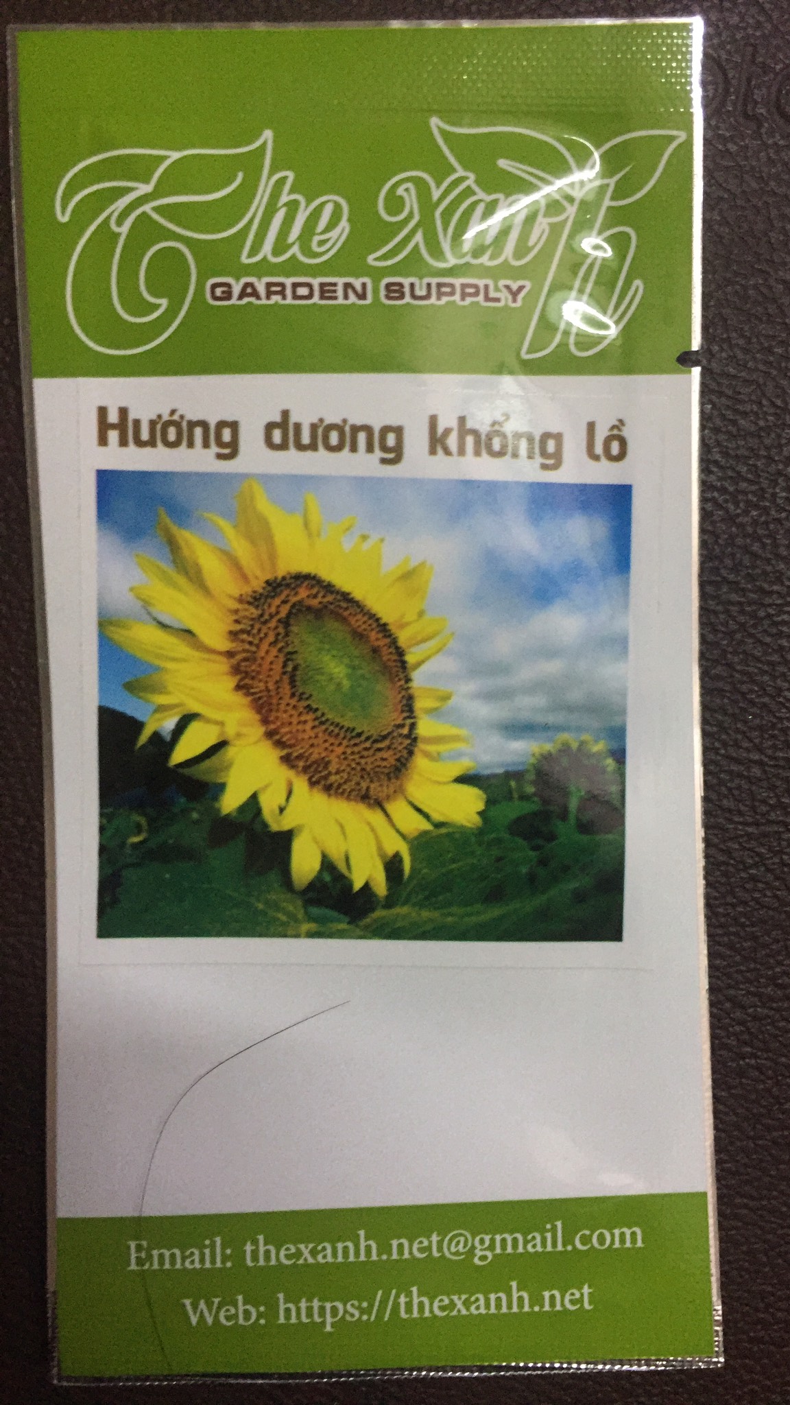 Bộ 1 gói Hạt giống hoa hướng dương khổng lồ 