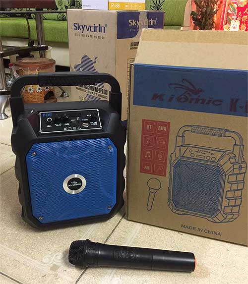 Loa Karaoke Bluetooth Kiomic K68 Có 1 Micro Không Dây - Hàng Nhập Khẩu
