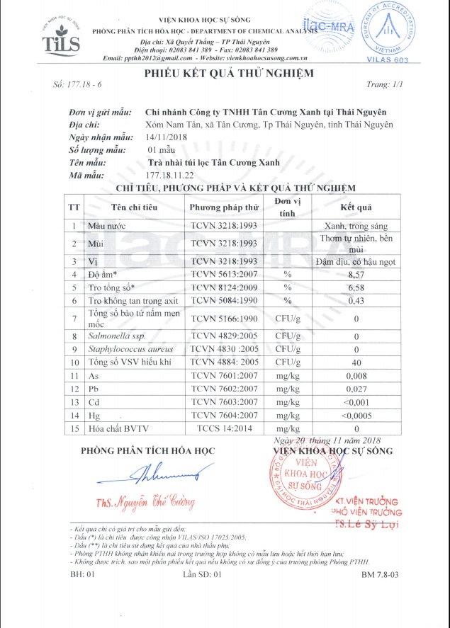 Combo 10 hộp trà túi lọc ướp hoa nhài Tân Cương Xanh (20 gói x 2 gram)