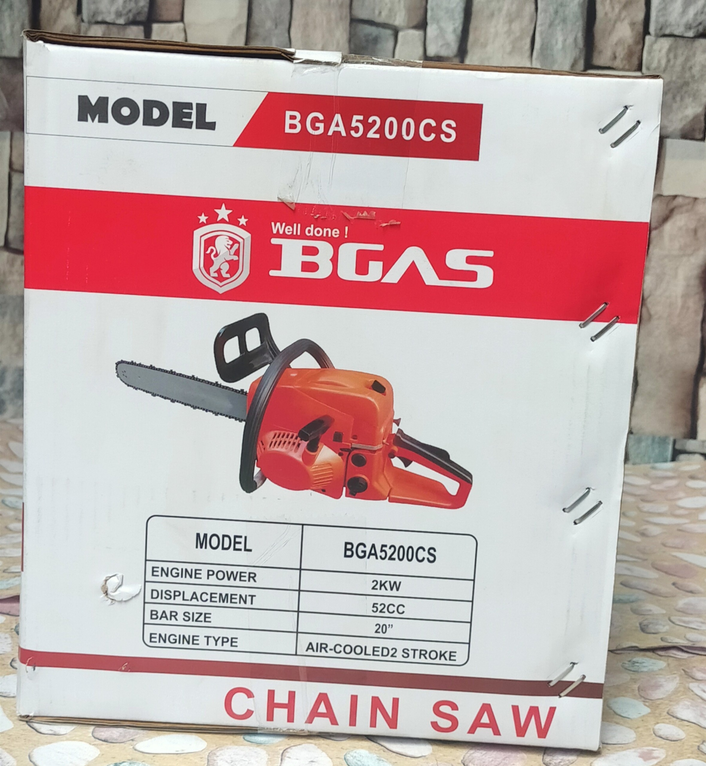 MÁY CƯA XÍCH XĂNG BGAS BGA5200CS (2000W)  - HÀNG CHÍNH HÀNG