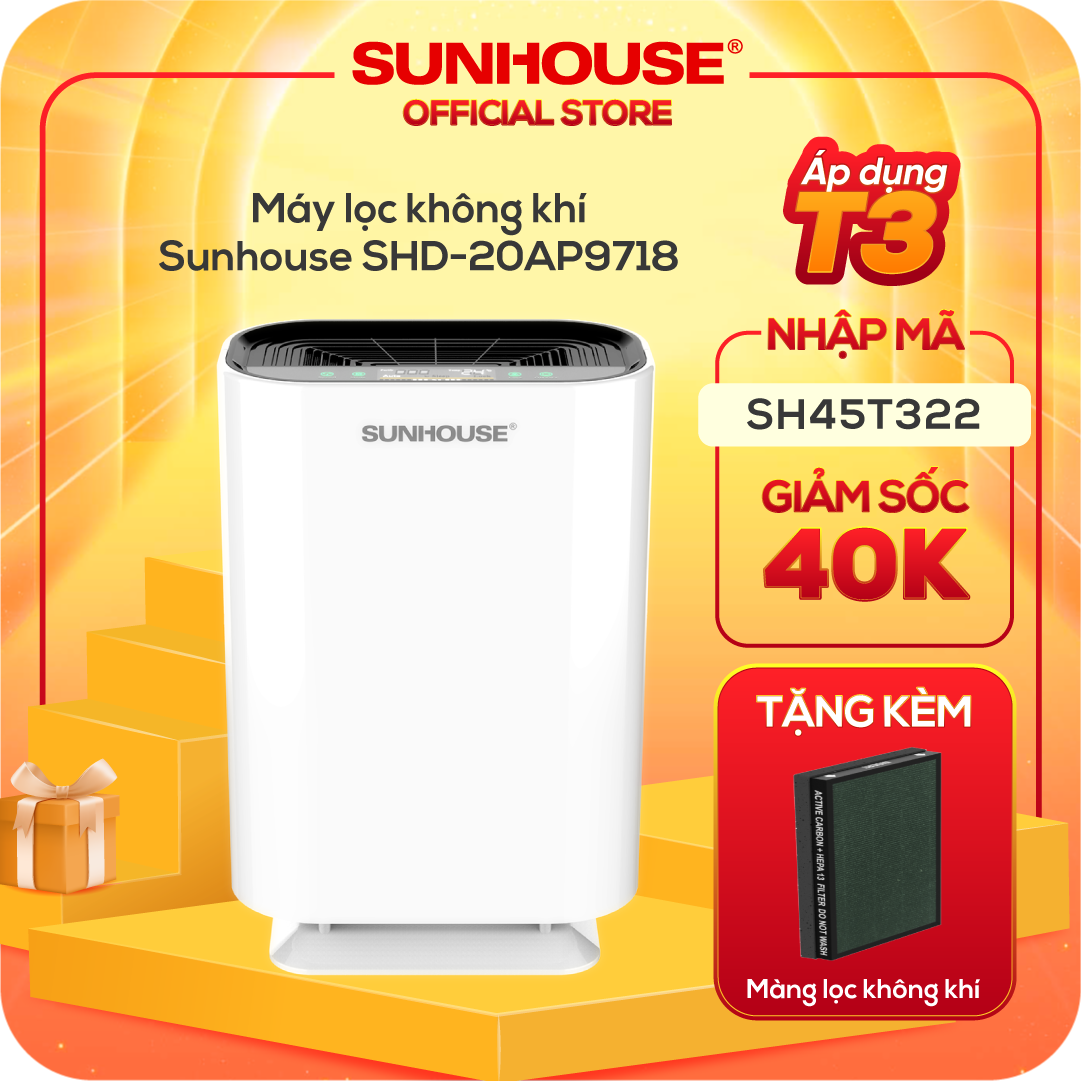 Máy Lọc Không Khí Sunhouse SHD-20AP9718 (45W) - Hàng Chính Hãng