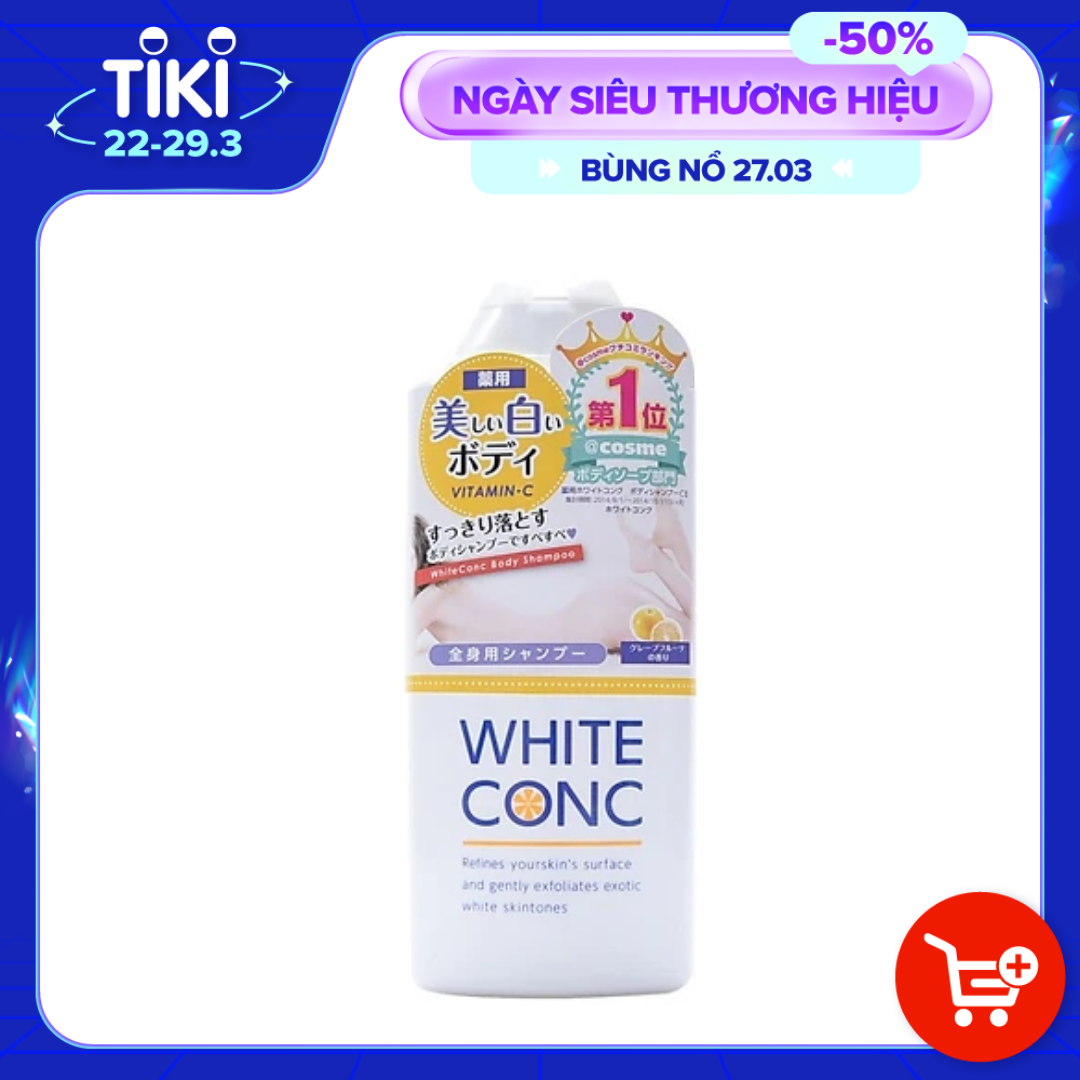 Sữa Tắm White Conc Body Nhật Bản Dưỡng Da Trắng Hồng, 360ml