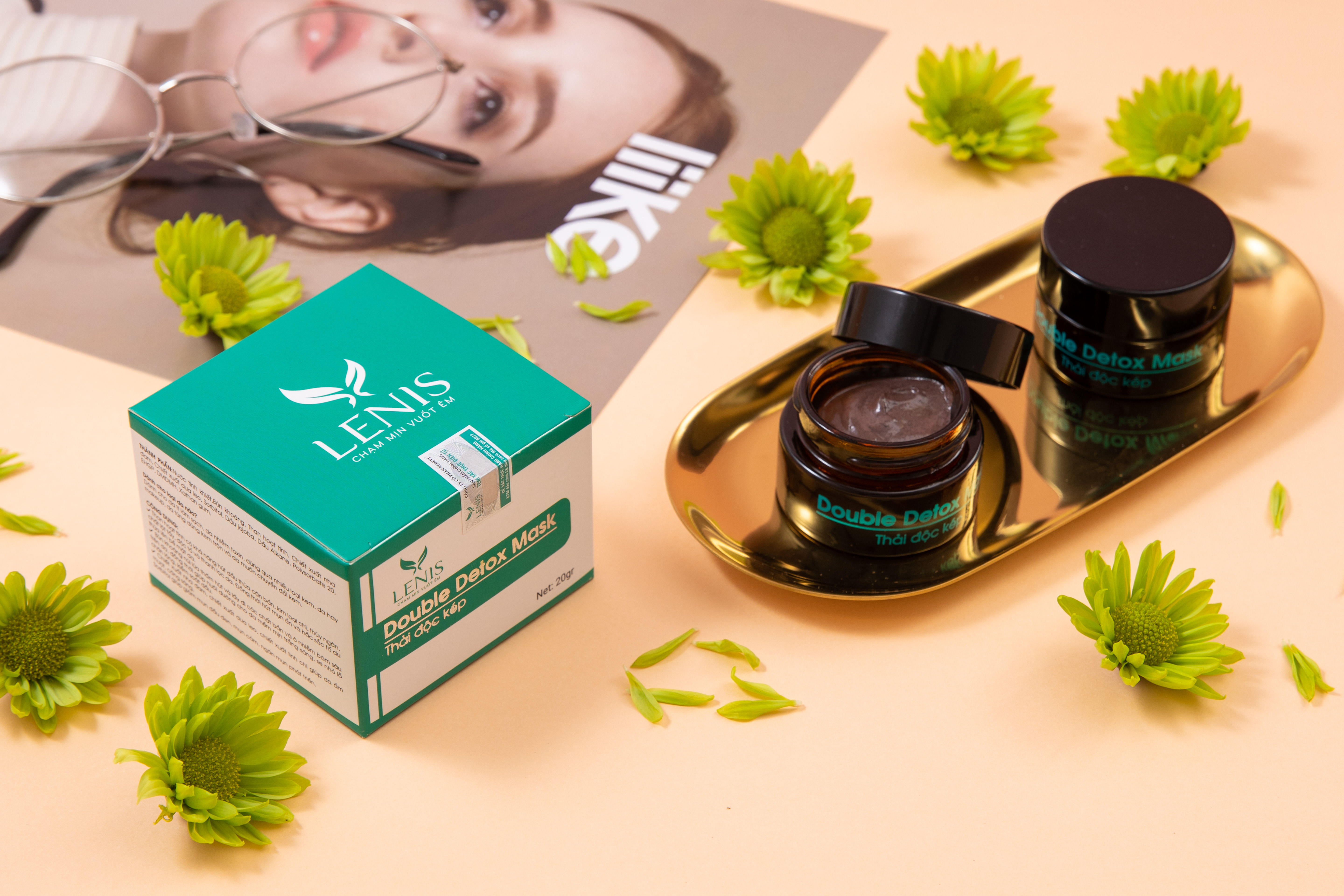 MẶT NẠ THẢI ĐỘC HỖ TRỢ TRỊ MỤN TẬN GỐC THAN HOẠT TÍNH, BÙN KHOÁNG DOUBLE DETOX MASK  LÀM DỊU MỤN ĐỎ, LÀM SẠCH SÂU, THẢI ĐỘC DA, TRẮNG DA, MỜ NÁM.