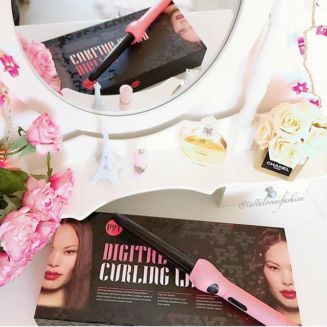 Máy Uốn Kỹ Thuật Số PYT Digital Curling Wand 25/18mm - Màu Hồng