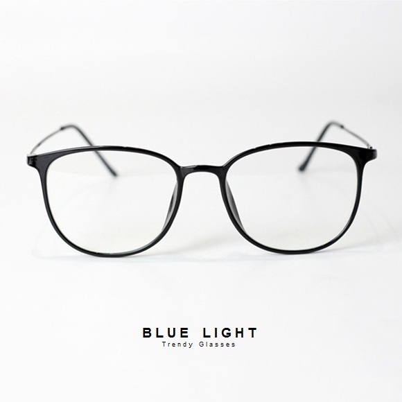 Kính Giả Cận, Gọng Kính Cận Nam Nữ Mắt Mèo Đen Bóng Siêu Nhẹ Không Độ Hàn Quốc - BLUE LIGHT SHOP