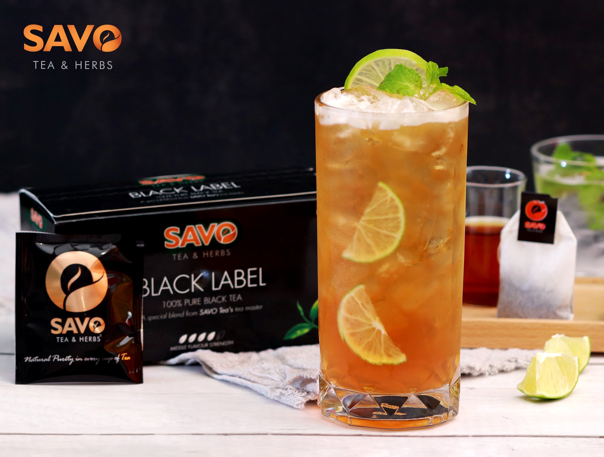 Trà SAVO Black Label - Hộp 25 Gói x 2g