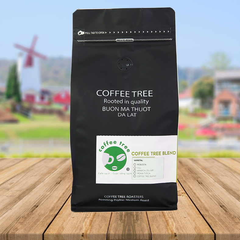 Cà phê bột nguyên chất 100% Coffee Tree đặc biệt 500gr thơm ngon, đậm đà - Cà phê rang xay pha phin gu việt