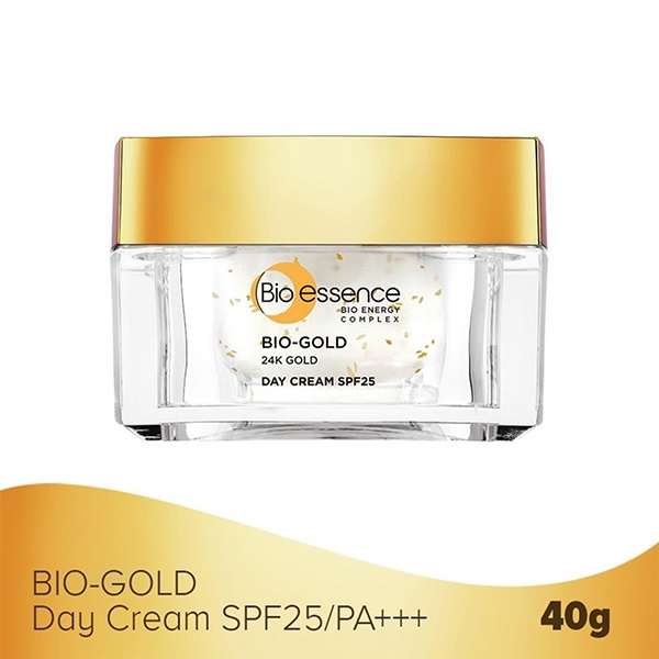 Kem Dưỡng Ngăn Ngừa Dấu Hiệu Lão Hóa Chiết Xuất Vàng Sinh Học 24K Bio-Gold SPF25 Bio-Essence (Ban Ngày)