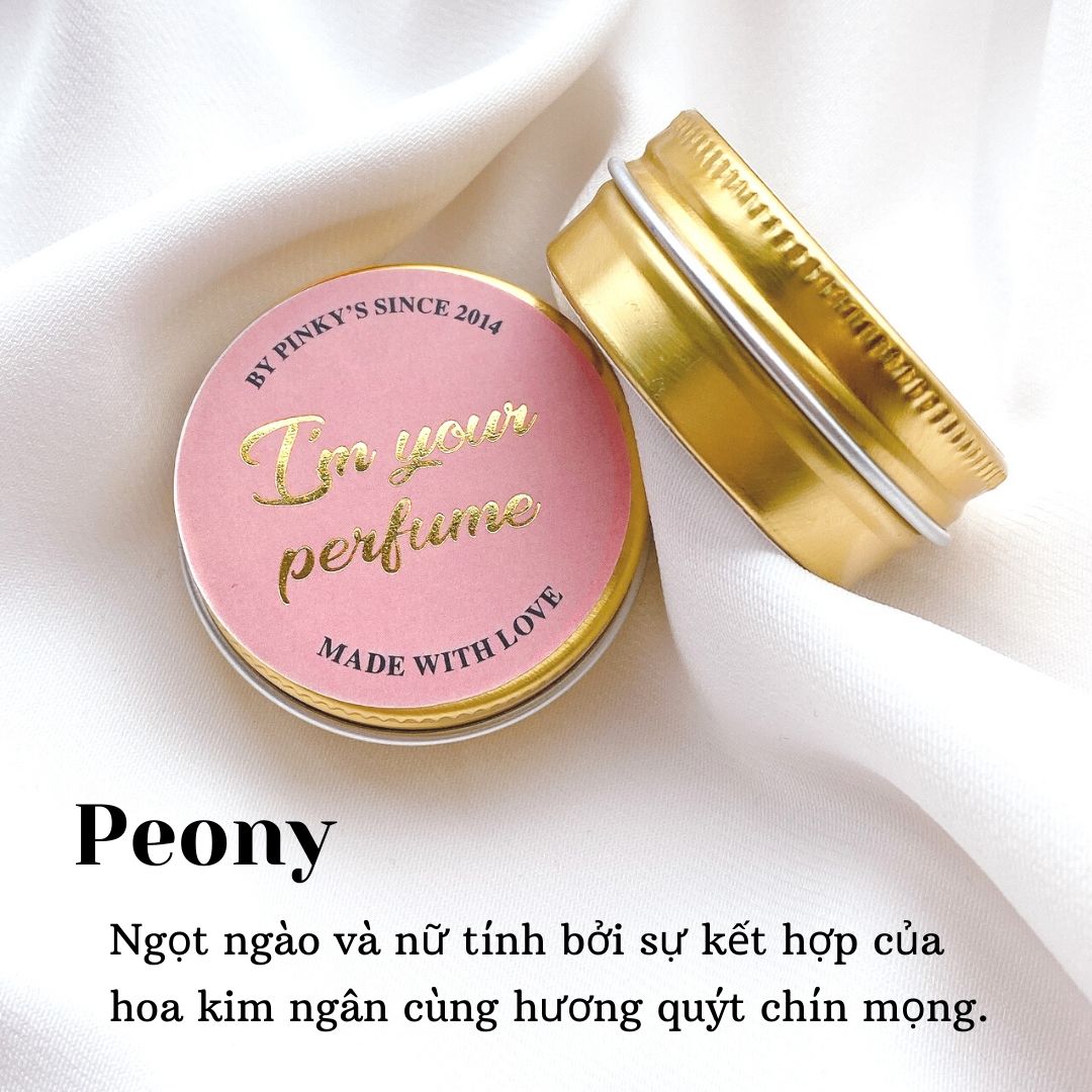 Nước Hoa Khô PINKY'S - mùi Peony - Nước Hoa Sáp Bỏ Túi 15g - Chính Hãng thuộc bộ sưu tập I'm Your Perfume