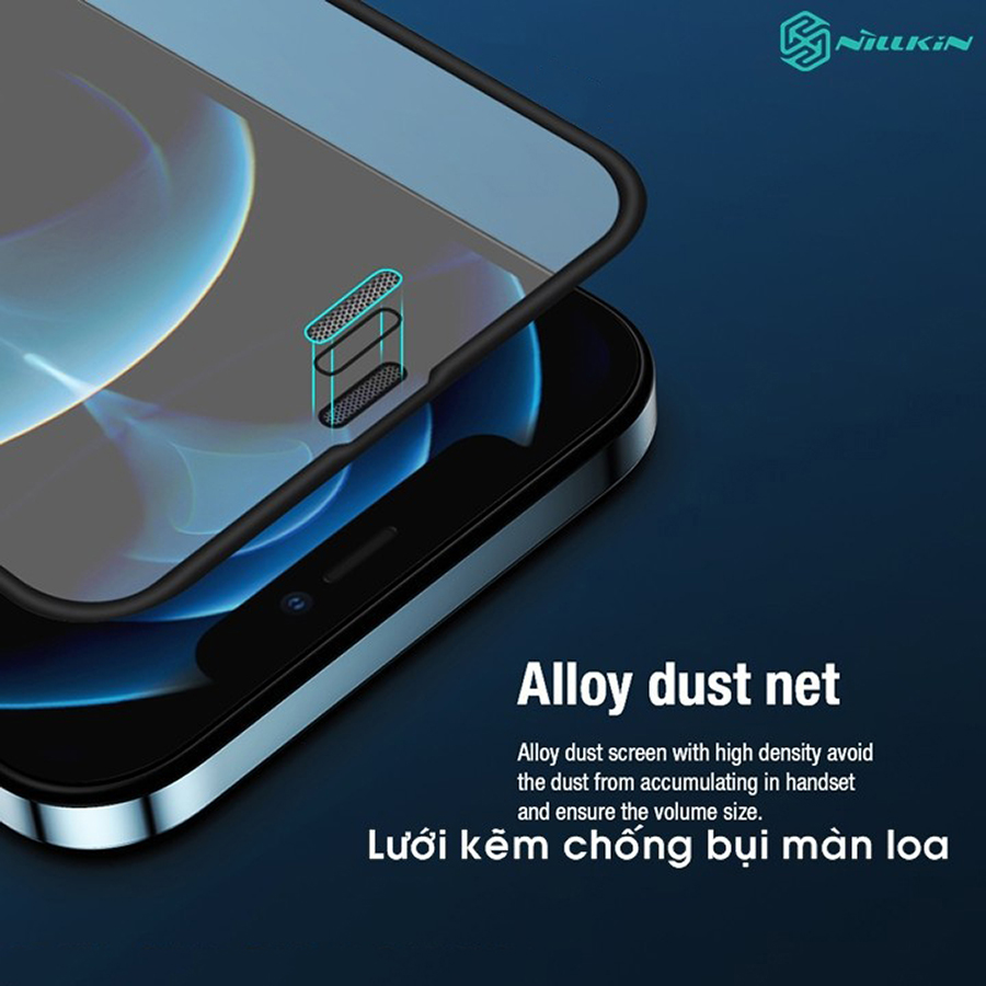 Kính Cường Lực Nillkin PC viền nổi chống trầy và chống va đập cạnh cho Iphone 12/12 Pro (6.1) - 12 Pro Max (6.7) - Hàng Chính Hãng