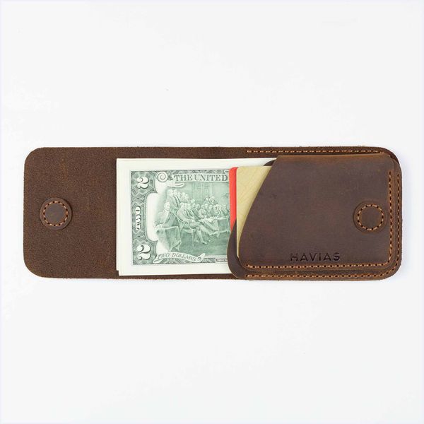 Ví Da Nam Havias Gerbera Handcrafted Mini Wallet