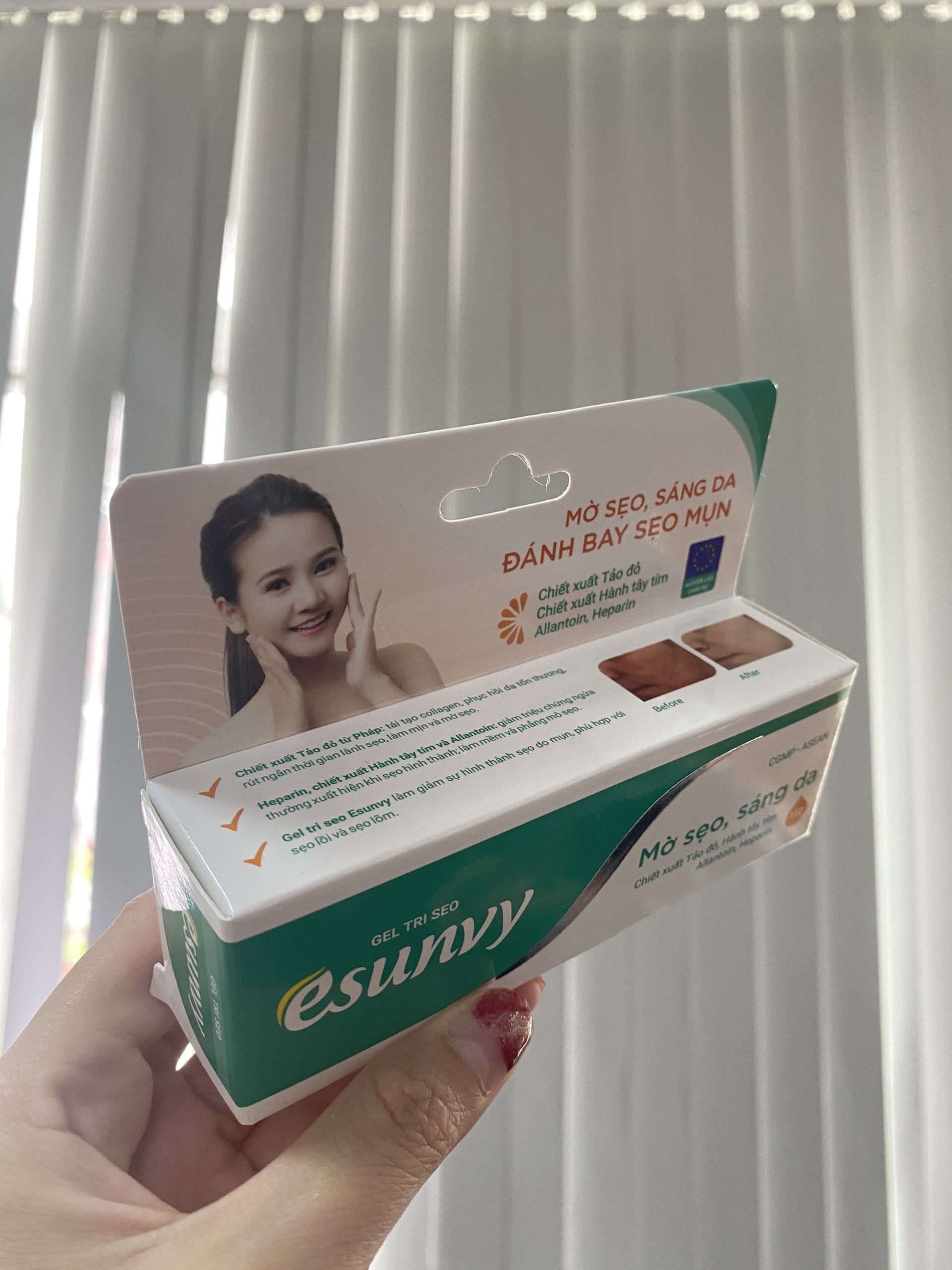 Gel Tri Seo Esunvy - Đánh bay sẹo mụn - Mờ sẹo, sáng da - Tuýp 15g