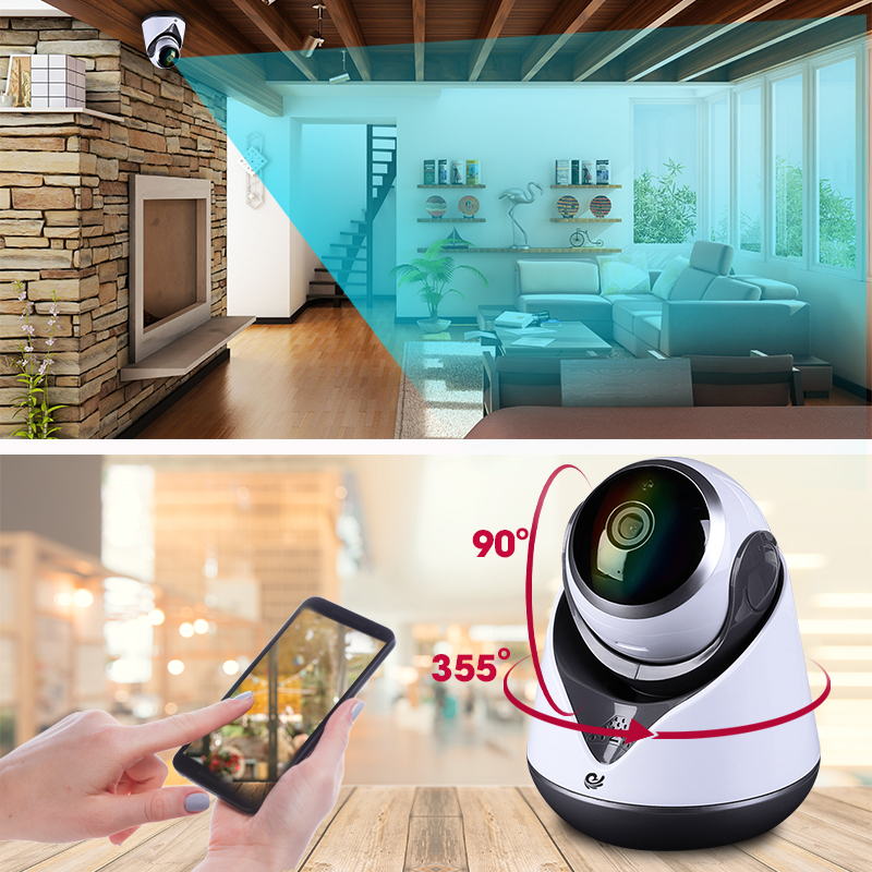 Camera Ip Quan Sát CareCam 19Y-200 Xoay Theo Chuyên Động (2.0Mpx) Kèm Thẻ Nhớ 32GB Chính Hãng