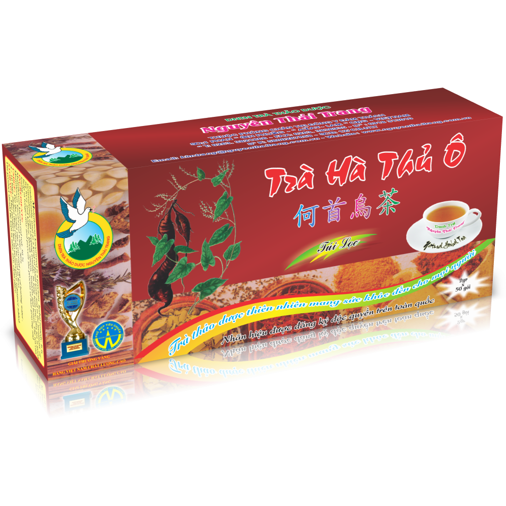 Trà Hà Thủ Ô Giúp Đen Tóc (Hộp 50 Túi Lọc X 2g) - Nguyên Thái Trang – Thảo Dược Thiên Nhiên – Tốt Cho Sức Khỏe 