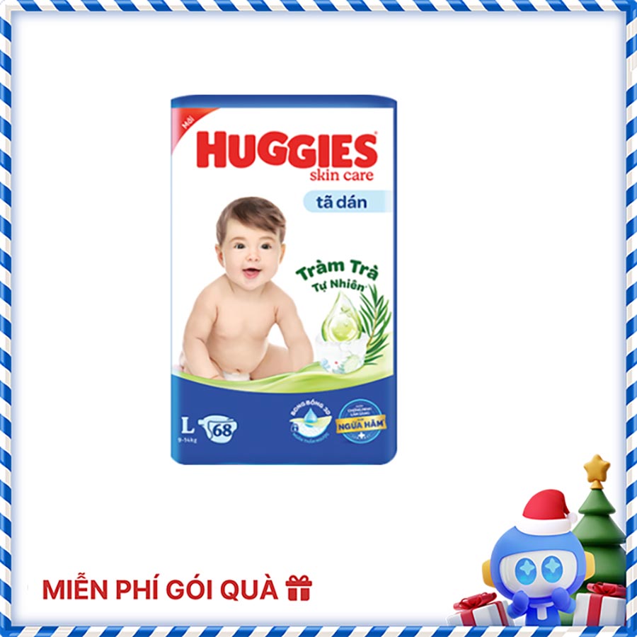 Tã dán Huggies Skincare Super Jumbo L68