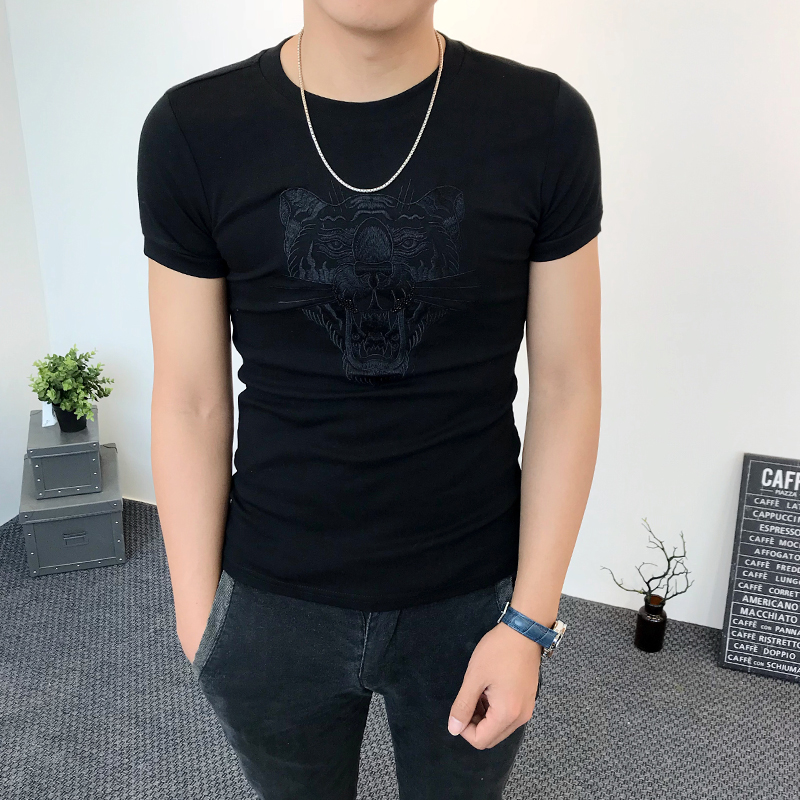 Áo thun thiết kế họa tiết in hình hổ cực ngầu chất vải cotton cao cấp co giãn nhẹ dáng ôm hợp xu hướng thời trang hiện nay