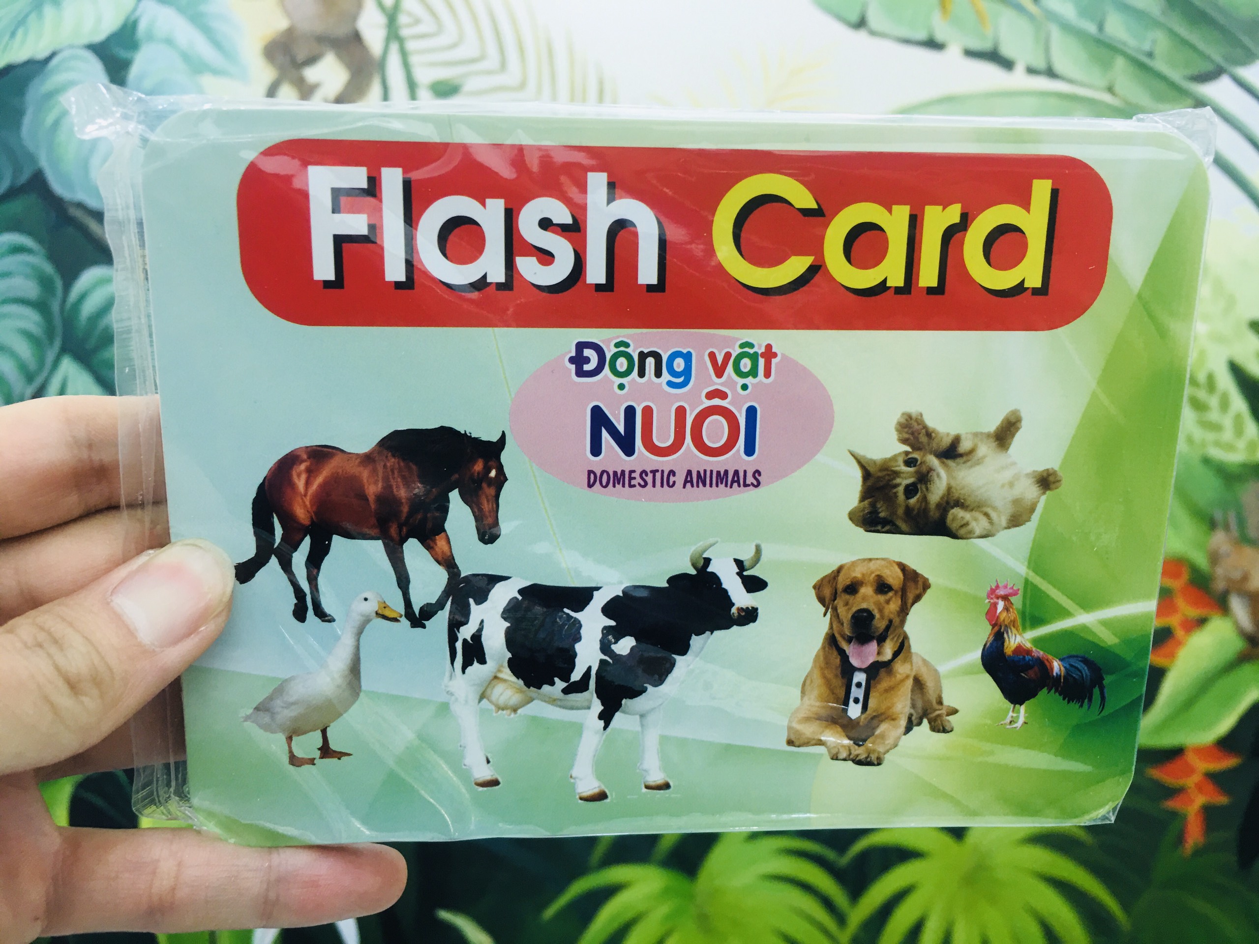 bộ thẻ học thông minh cho bé từ 0 đến 3 tuổi, Bộ Thẻ Học Thông Minh Flashcard Song Ngữ Cho Bé - Hàng Chính Hãng