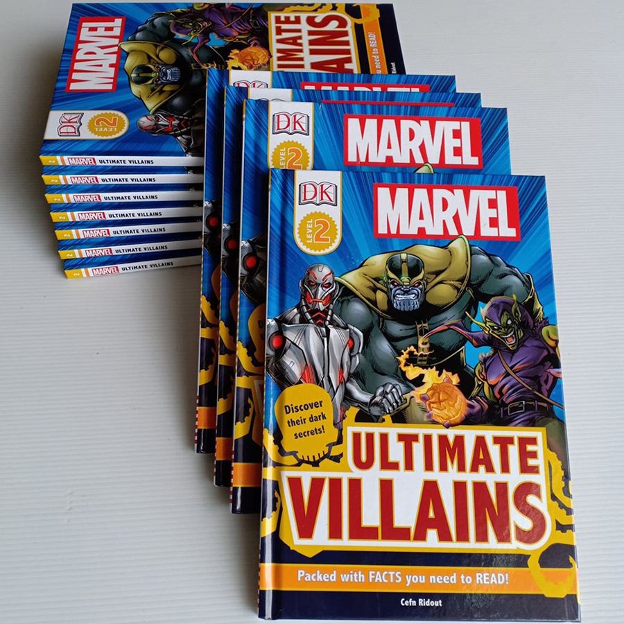 DK Reader Level 2: Marvel Ultimate Villains (Discover Their Dark Secrets) (Packed with FACTS you need to READ)