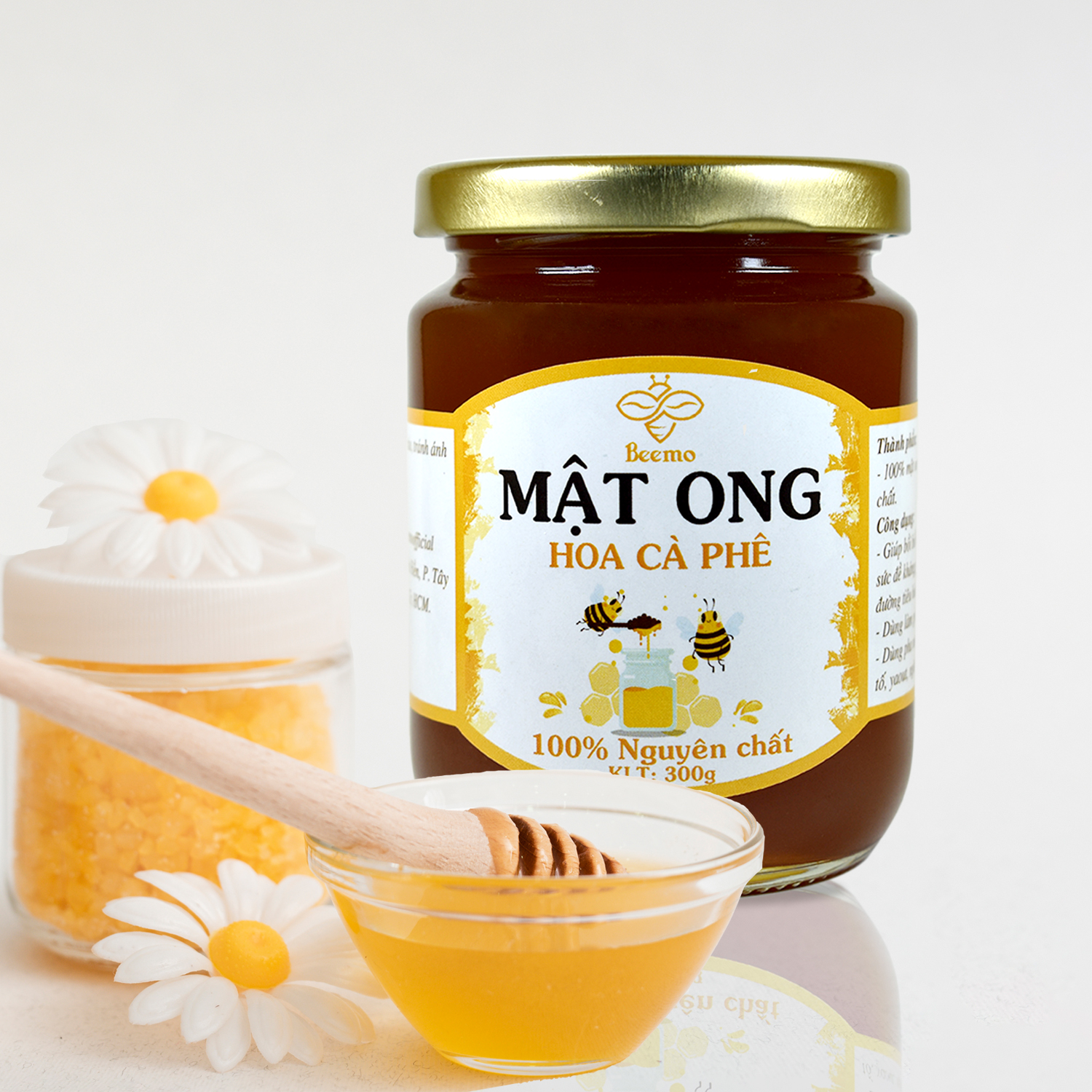 Mật ong nguyên chất Beemo, mật ong hoa cà phê từ thiên nhiên - Làm đẹp,hỗ trợ giảm cân, hỗ trợ điều trị ho, gia vị 